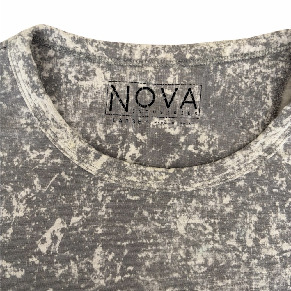 Nova Industries Gray and White Wash Men's Shirt - Picture 5 of 6